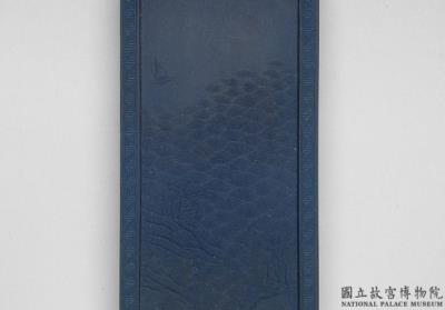 图片[2]-Blue inkstick from a set of  imperially commissioned  “Collective Celebrations of a Myriad Springs” , Qing dynasty, Jiaqing reign (1796-1820)-China Archive